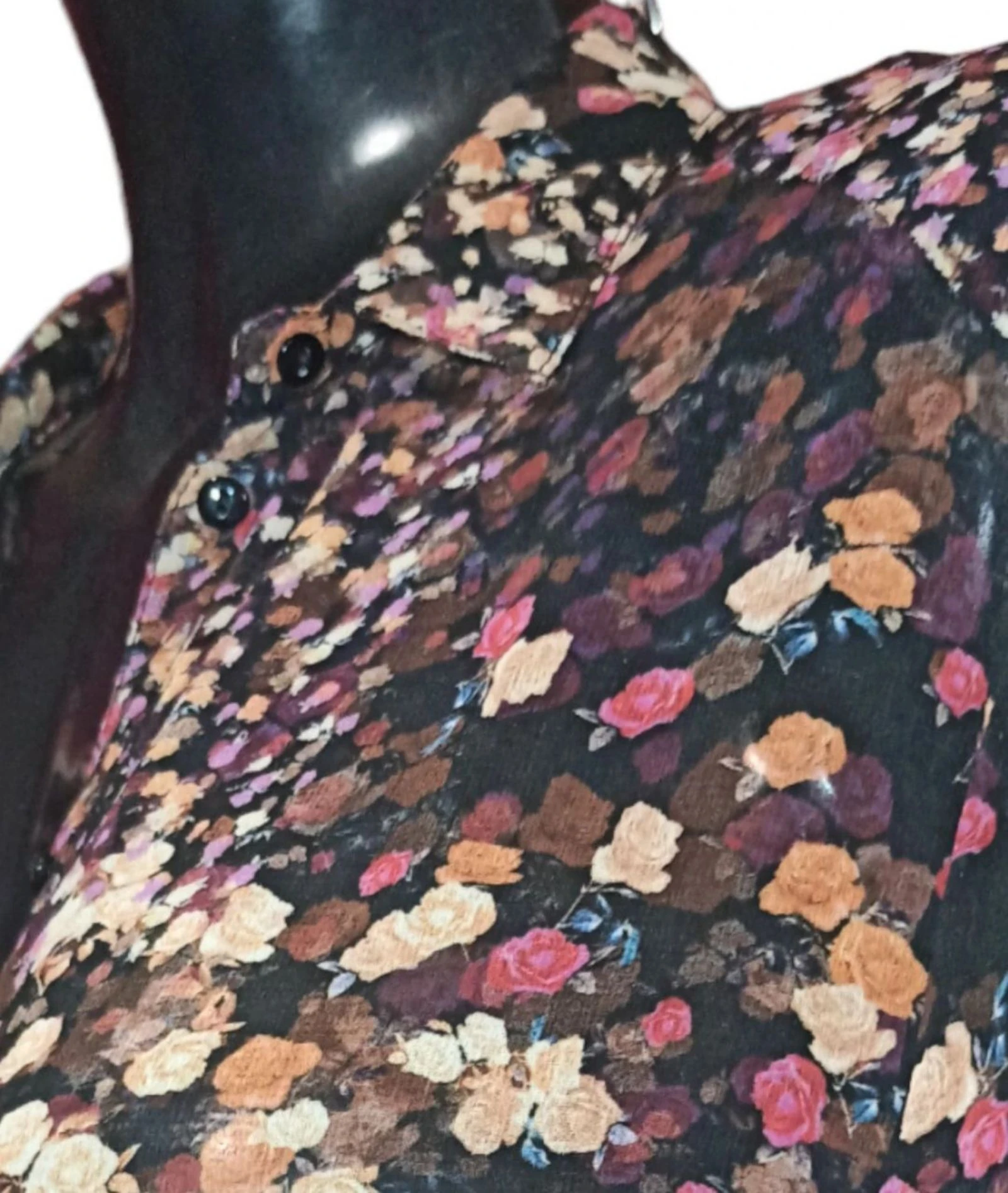 Vestido camisero kimono floral – photo 7